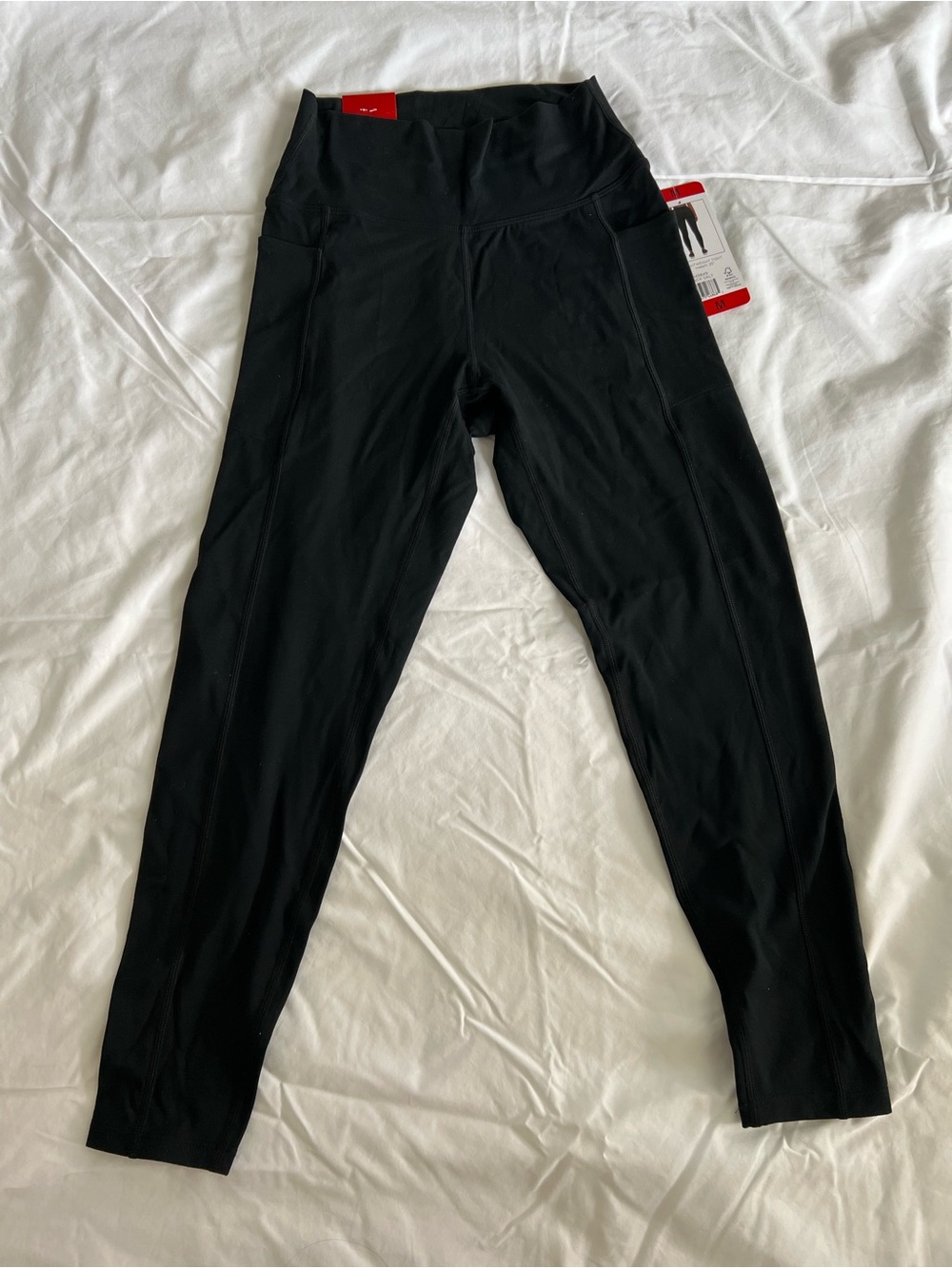 Danskin Black High-Rise Leggings with Side Pockets #205